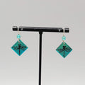 Dragon Fly Pierced Earrings Silver tone Dangle 3/4"