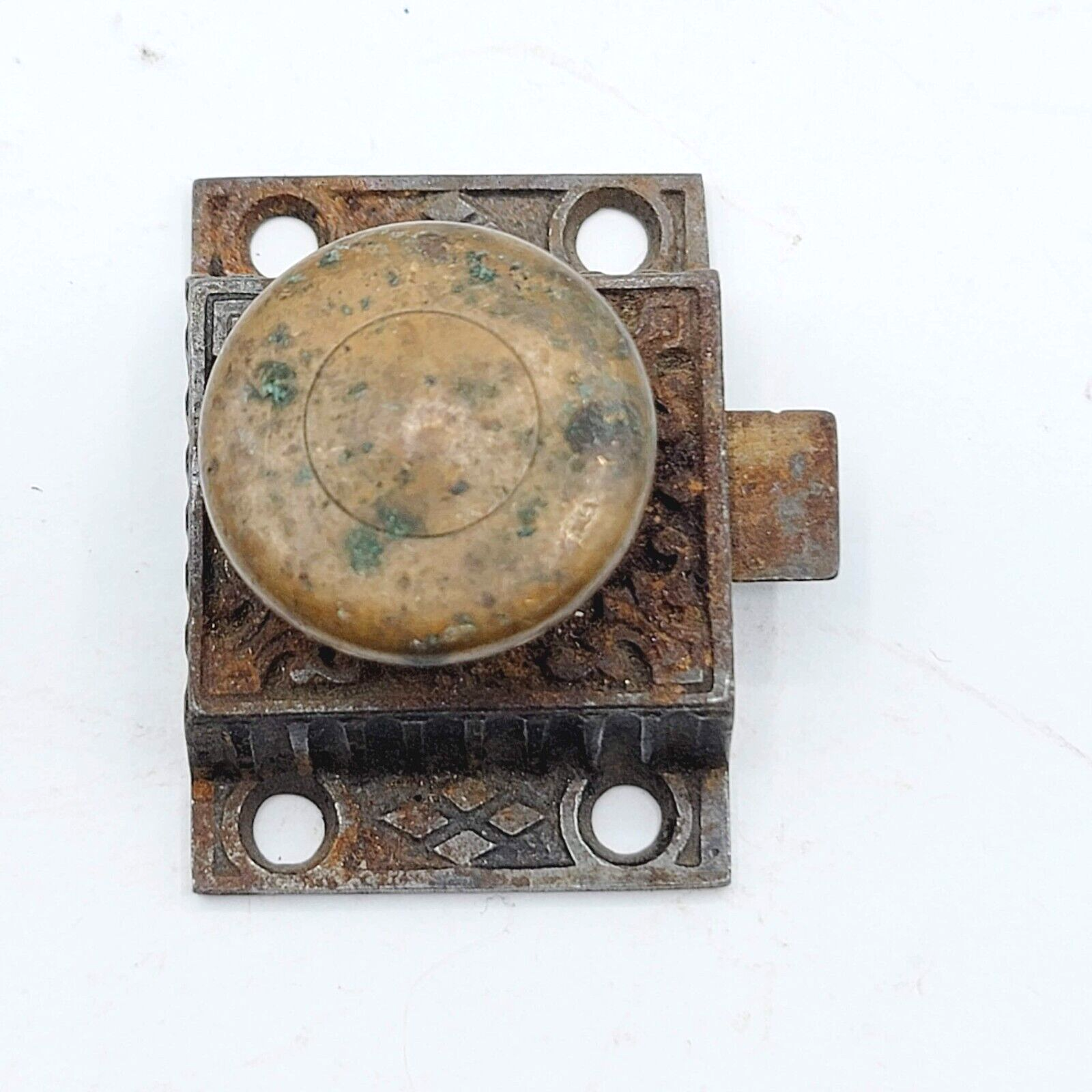 Vintage Cabinet Catch Cupboard Latch Ornate No Keeper