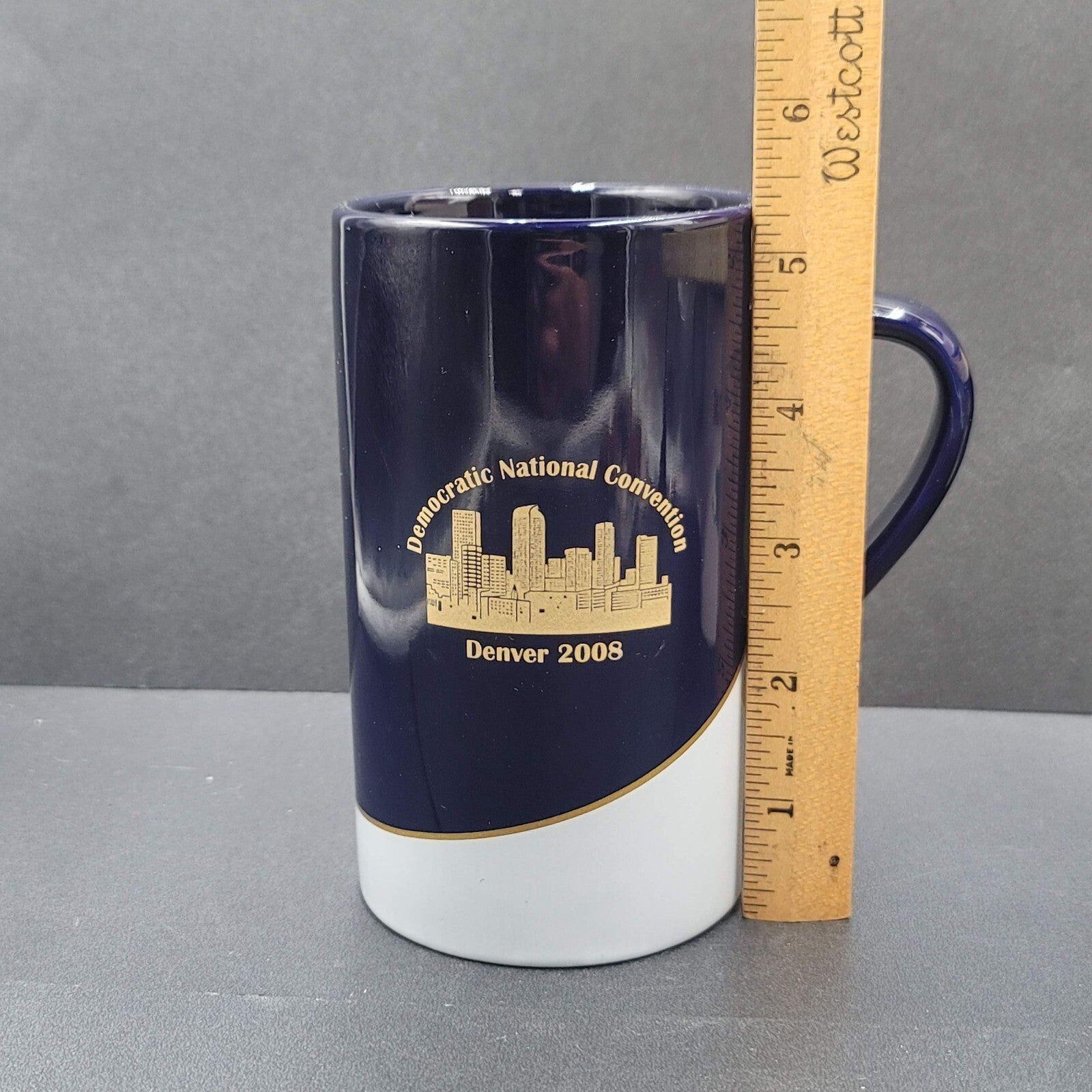 Democratic National Convention Denver 2008 Coffee Mug Blue Gray