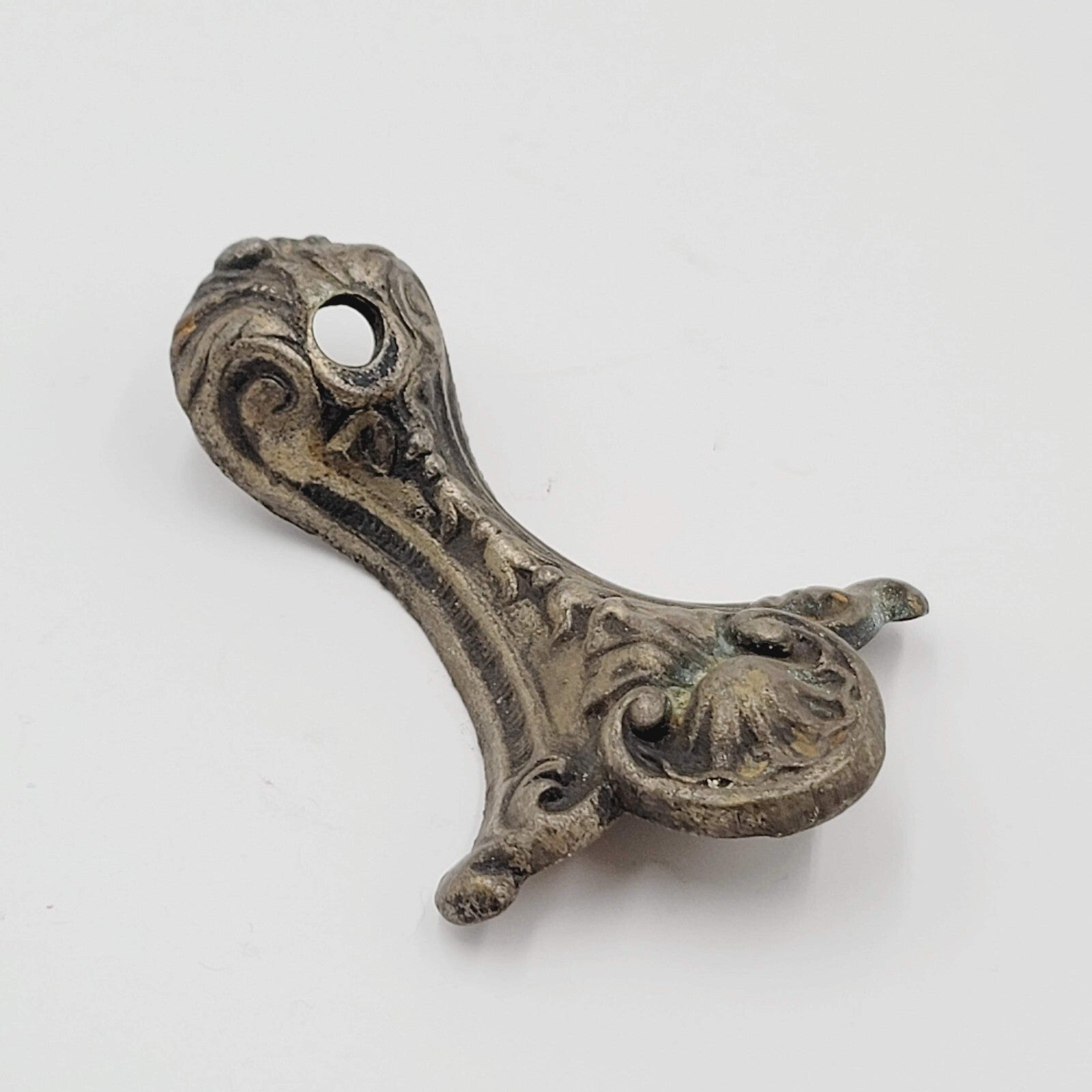 Antique Art Nouveau Deco Solid Brass Bridge Lamp Part Salvage Reclaimed 0077