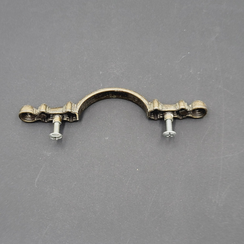 Vintage Brass Drawer Pull Salvage Hardware 3" H0172