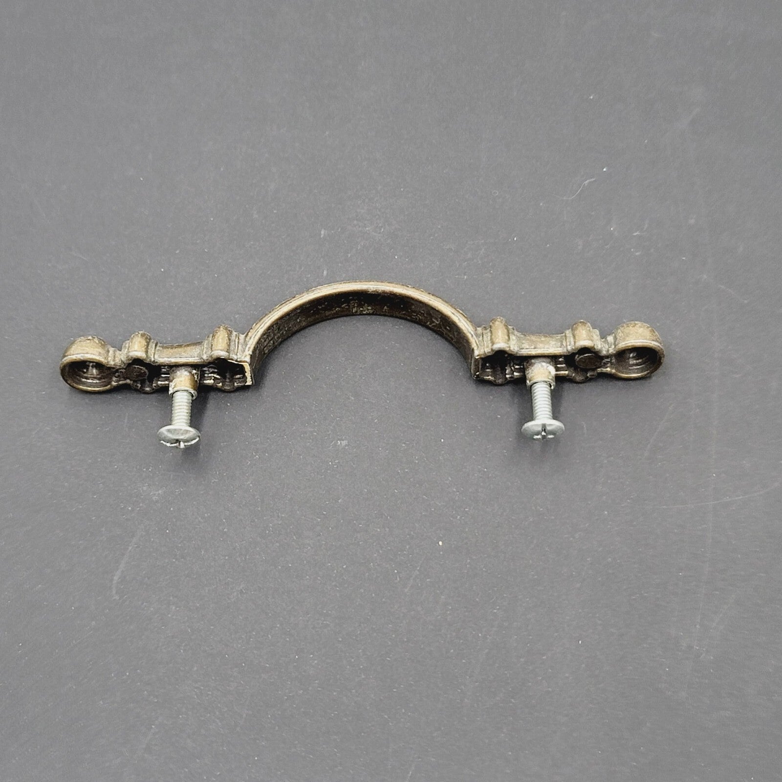 Vintage Brass Drawer Pull Salvage Hardware 3" H0172