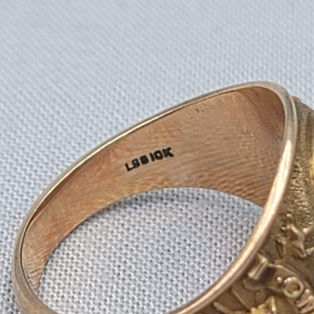 1958 Hale Center High School 10k Gold Class Ring Owls 9.5g L.G. Balfour Co