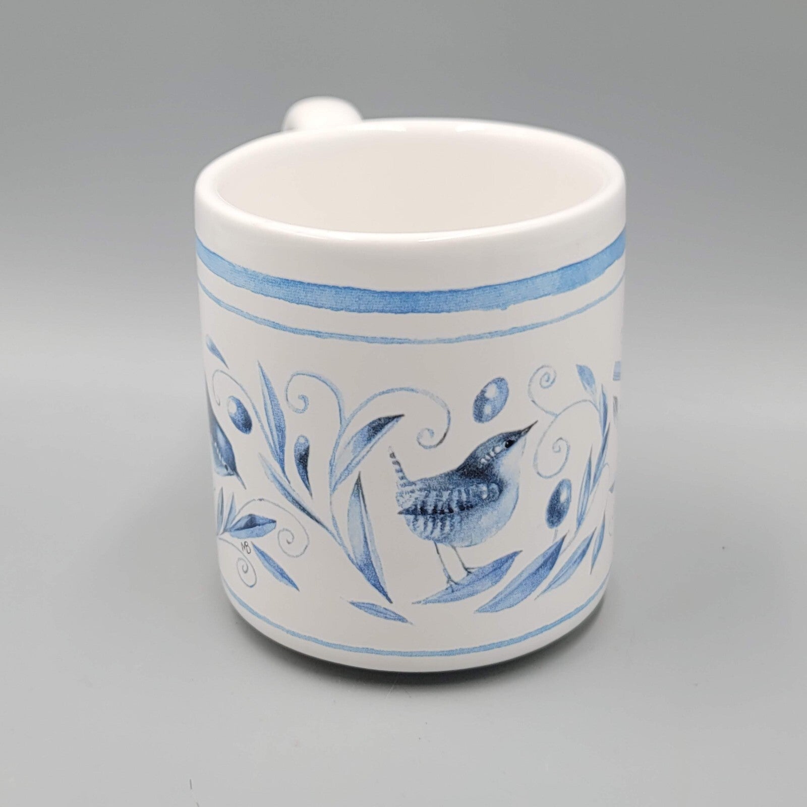 Vintage Marjolein Bastin Coffee Mug Blue Bird Tea Cup Hallmark
