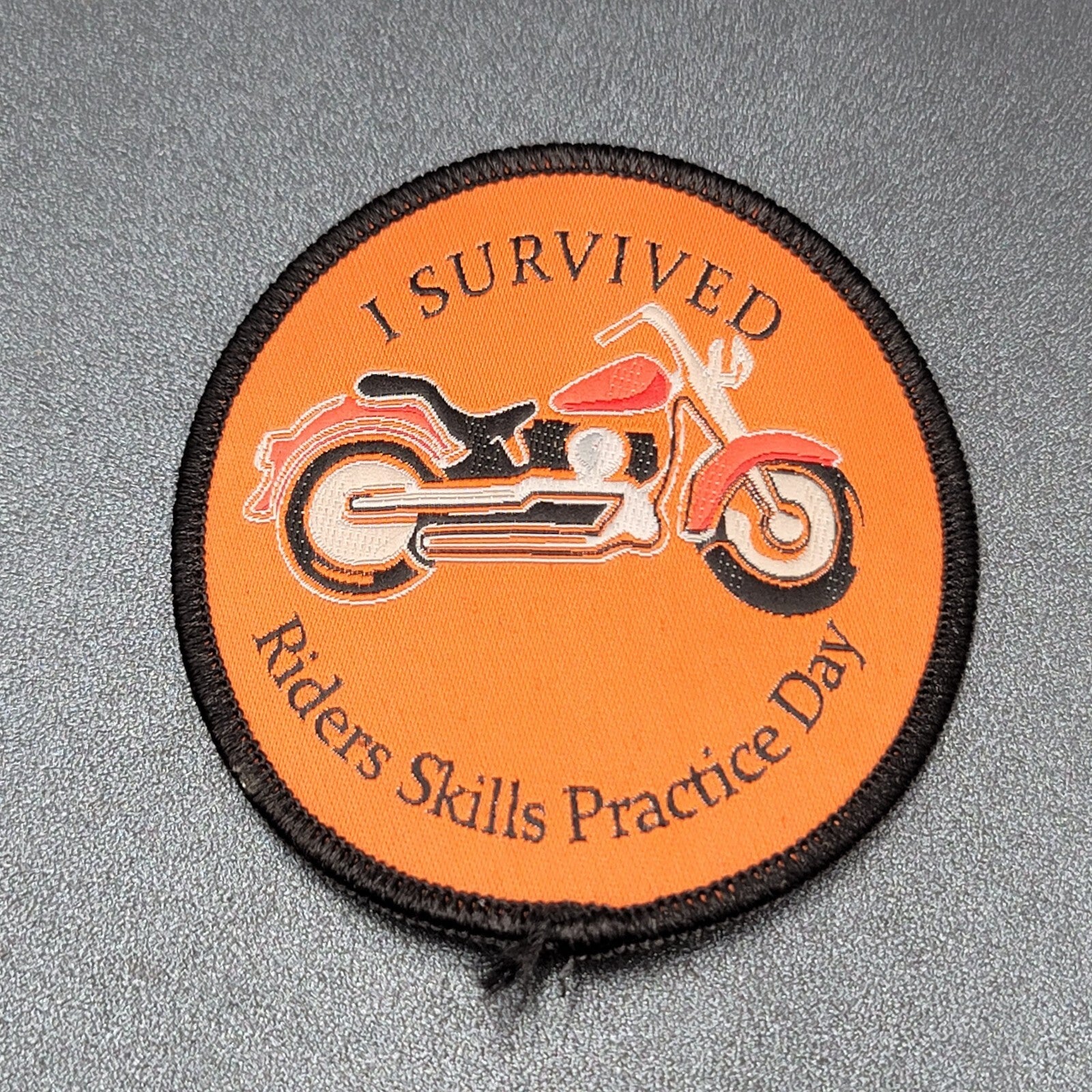 HARLEY DAVIDSON SURVIVED RIDER SKILLS PRACTICE DAY PATCH 3"