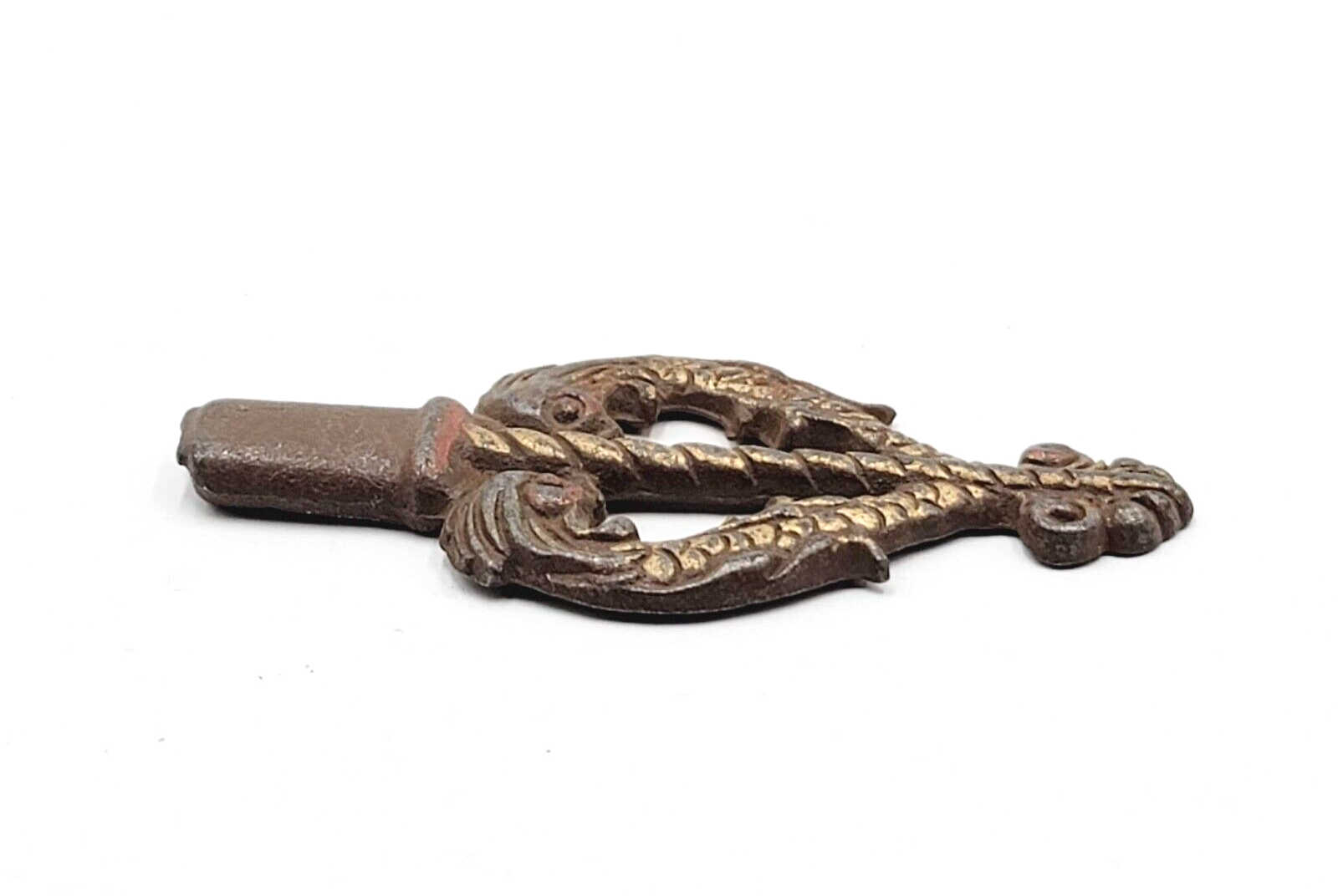 Vintage Cast Iron Ornate Salvage Random Object 4 1/2"