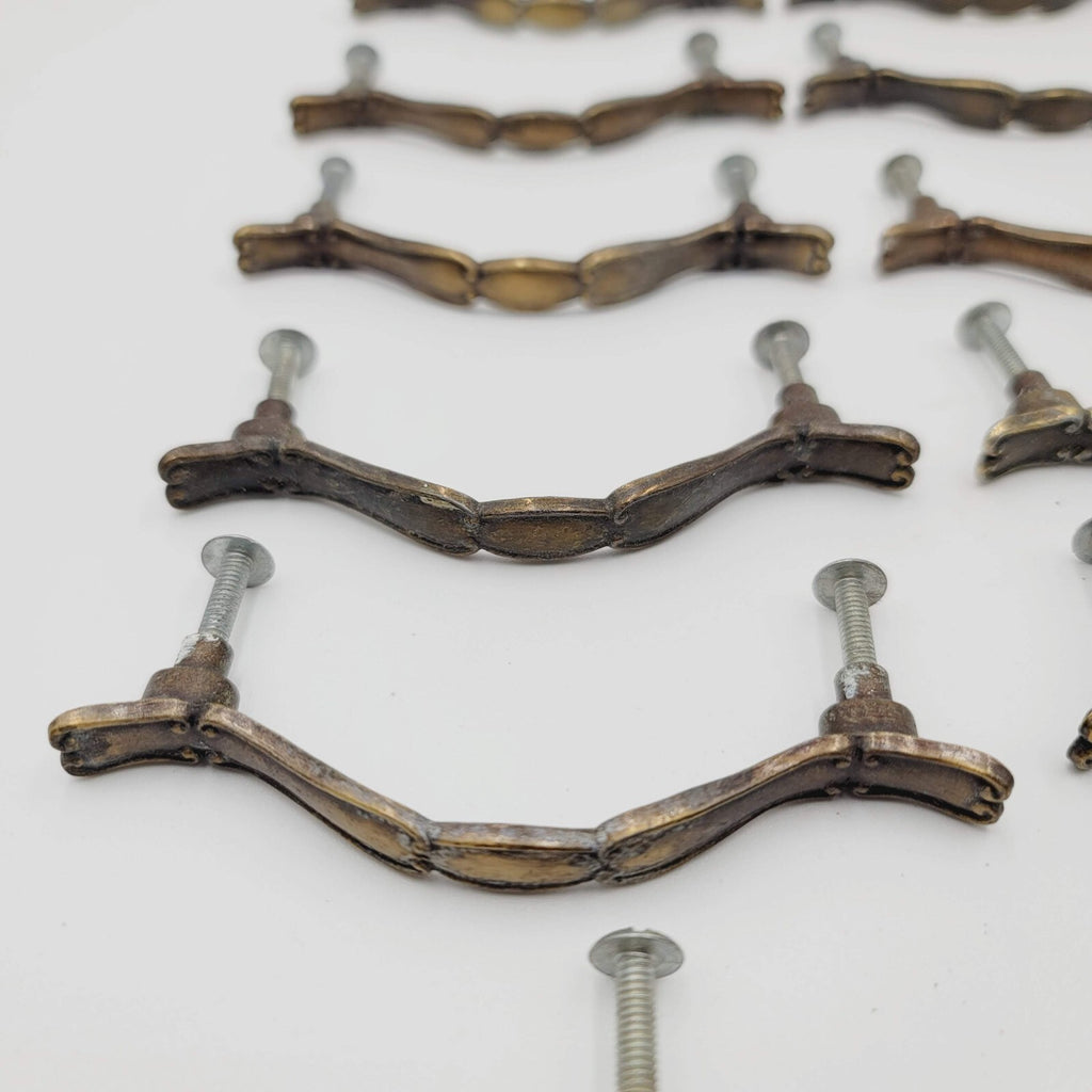 Vintage Lot of 17 Drawer Handles Cabinet Pull Allison 3" Salvage Hardware