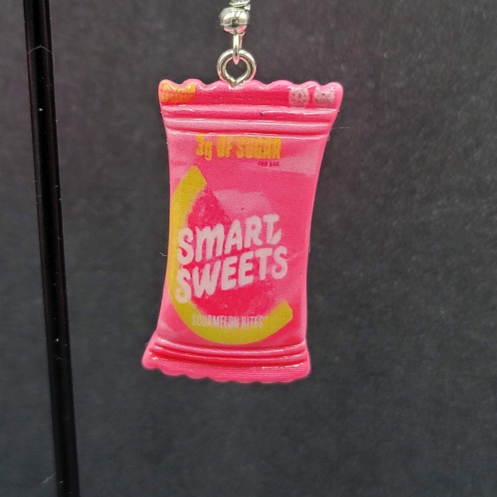 New SMART SWEETS Candy Pierced Earrings Acrylic Dangle 1.25"