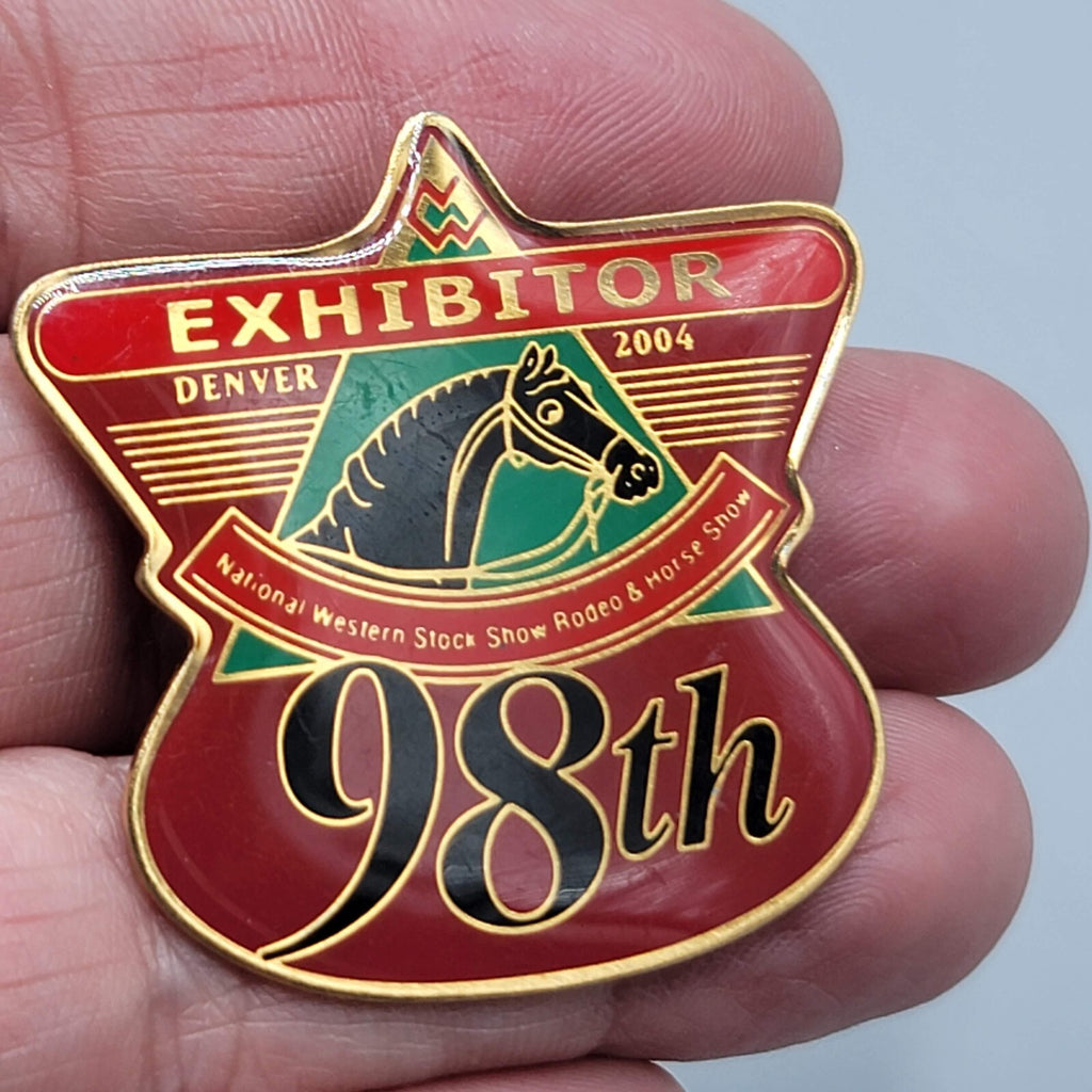 Denver National Western Stock Show Rodeo Exhibitor Souvenir Lapel Pin Badge LOT
