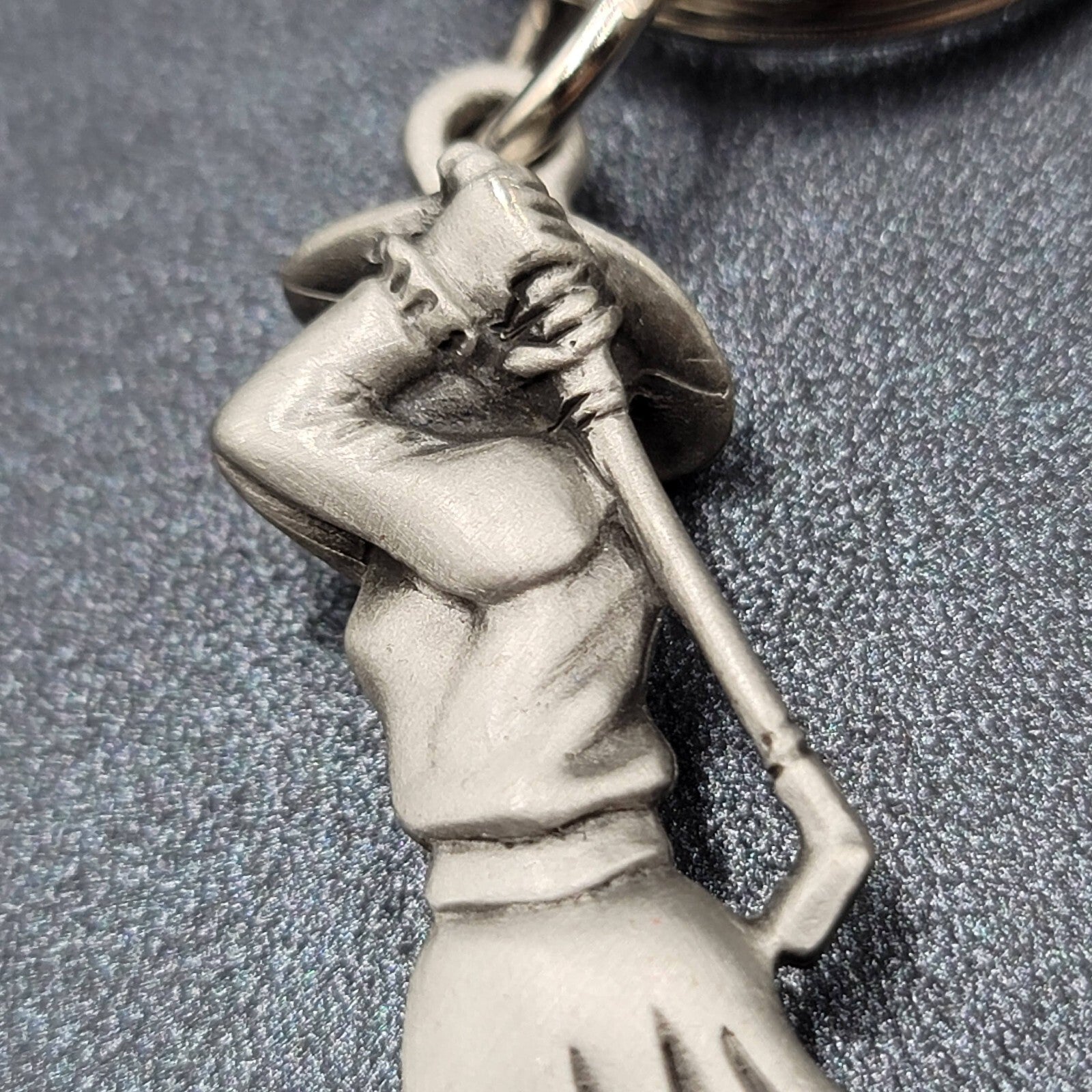 Golf Lady Key Chain by FORT woman golfer charm 