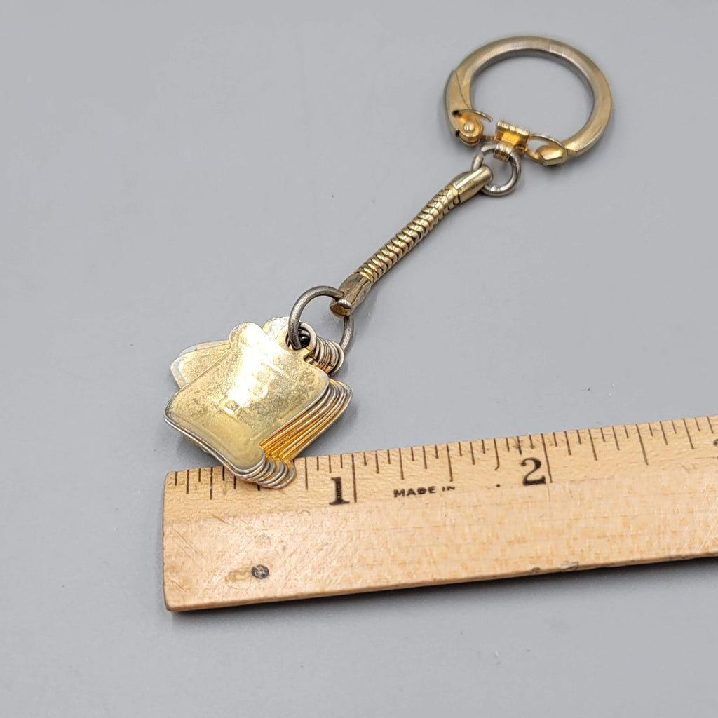 Vintage Ten Commandments Keychain Religious Christian Bible Verse Scroll Collect