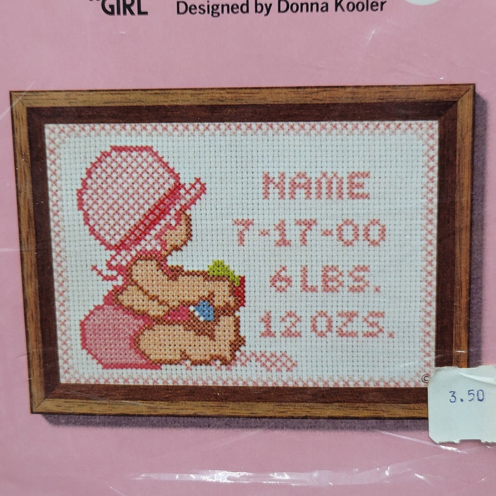 Jiffy Stitchery Sunset Cross Stitch Kit Baby Girl Donna Kooler Free Shipping