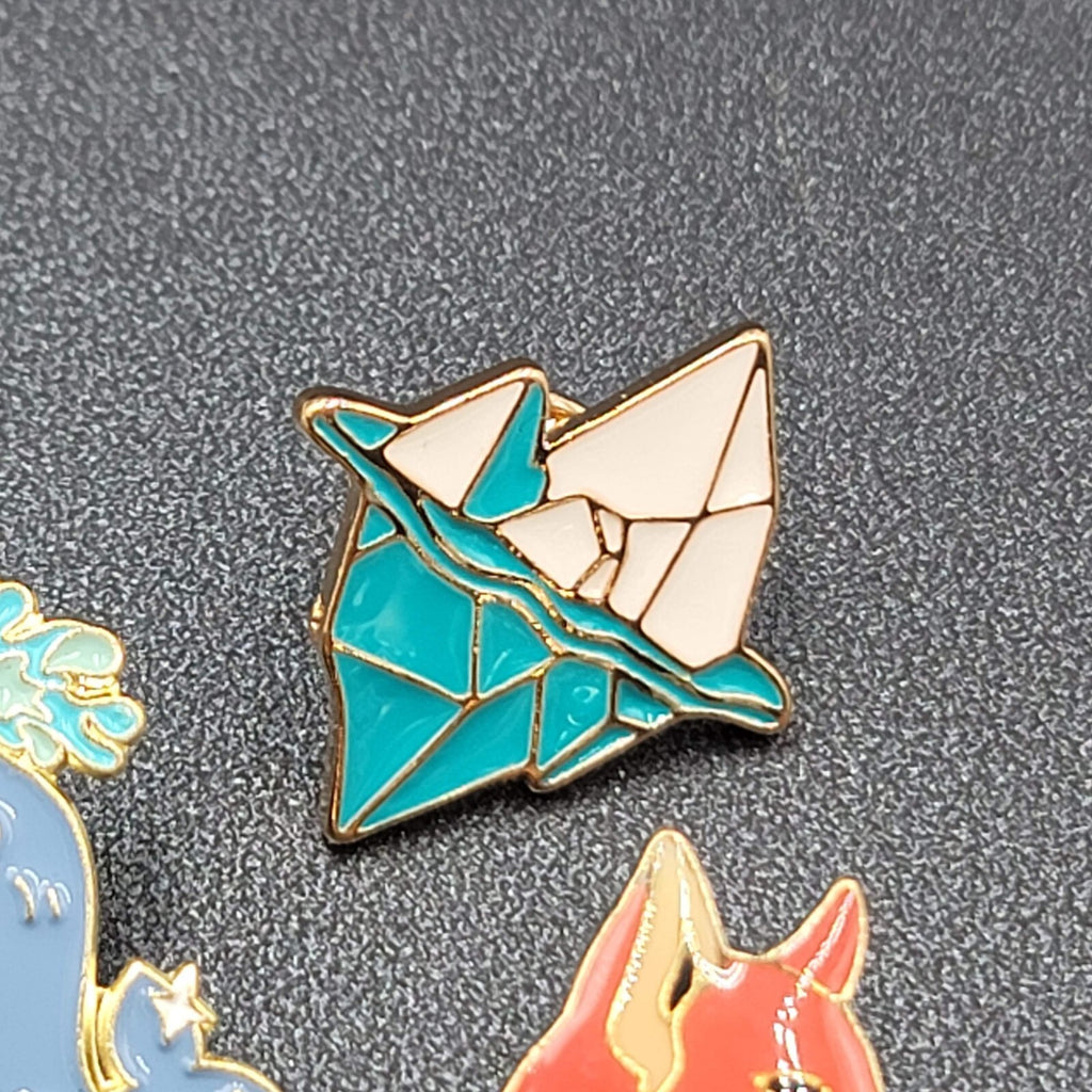Lot of 6 Cute Animals Enamel Pins Hat Lapel Pin Bunny Fox Iceberg Backpack Whale