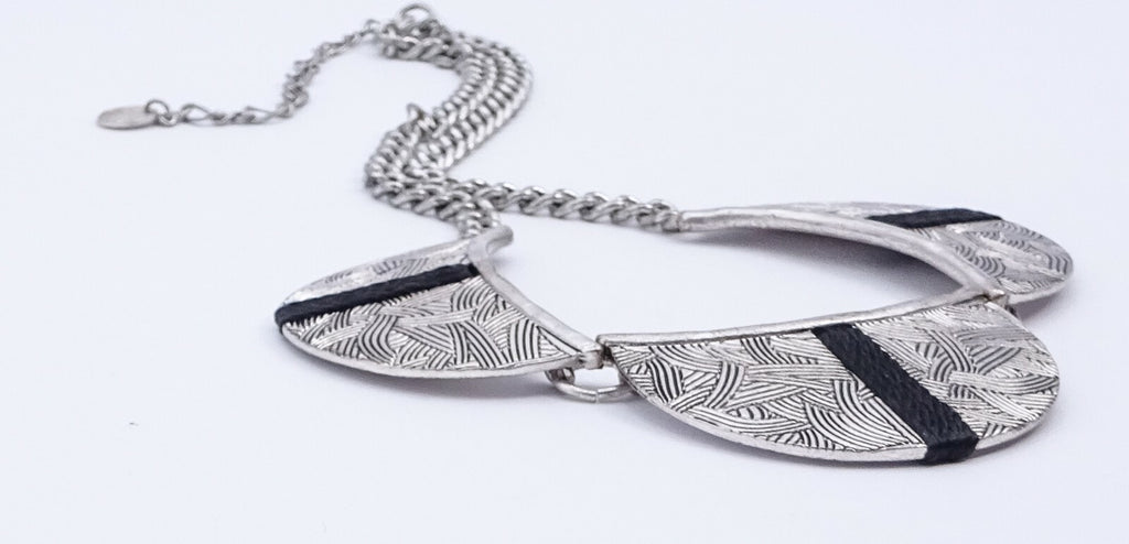 The Sak Necklace Silver tone 16" - 18 1/2" Signed Fashion Necklace