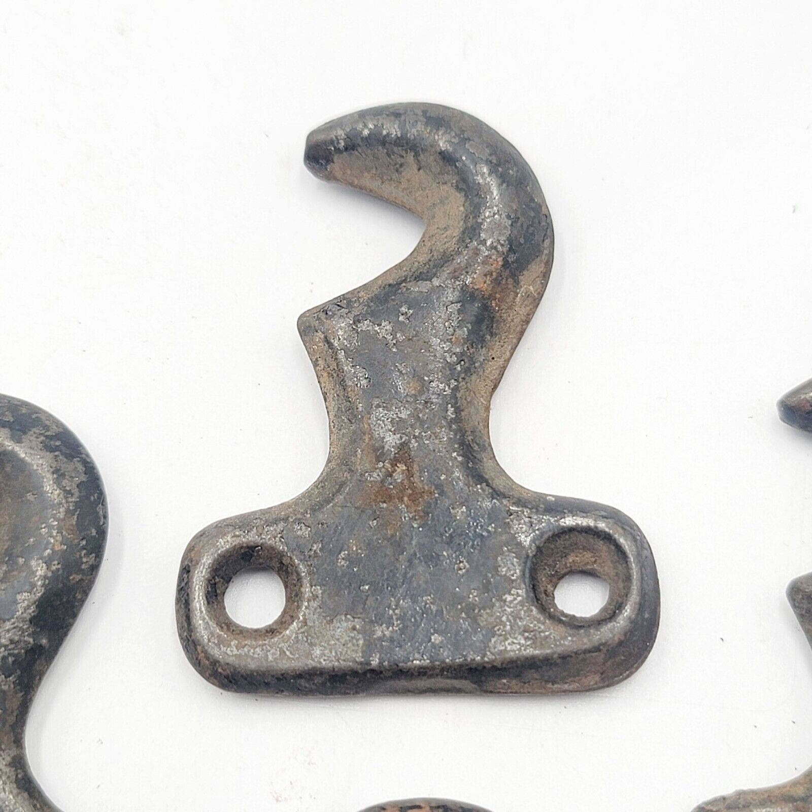 Vintage Window Sash Lock Keepers Lot of 4 Black Cast Iron