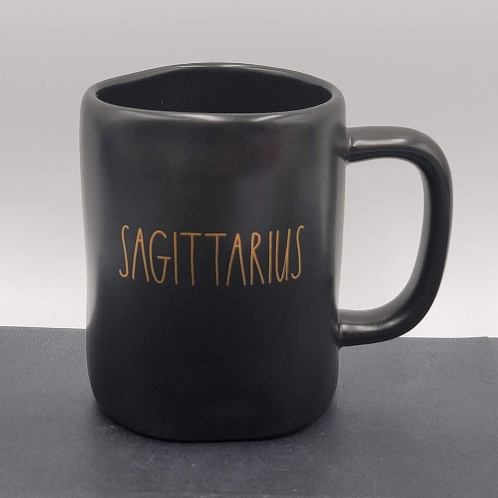 Rae Dunn Artisan Collection Sagittarius Astrology Coffee Mug Gold  Black