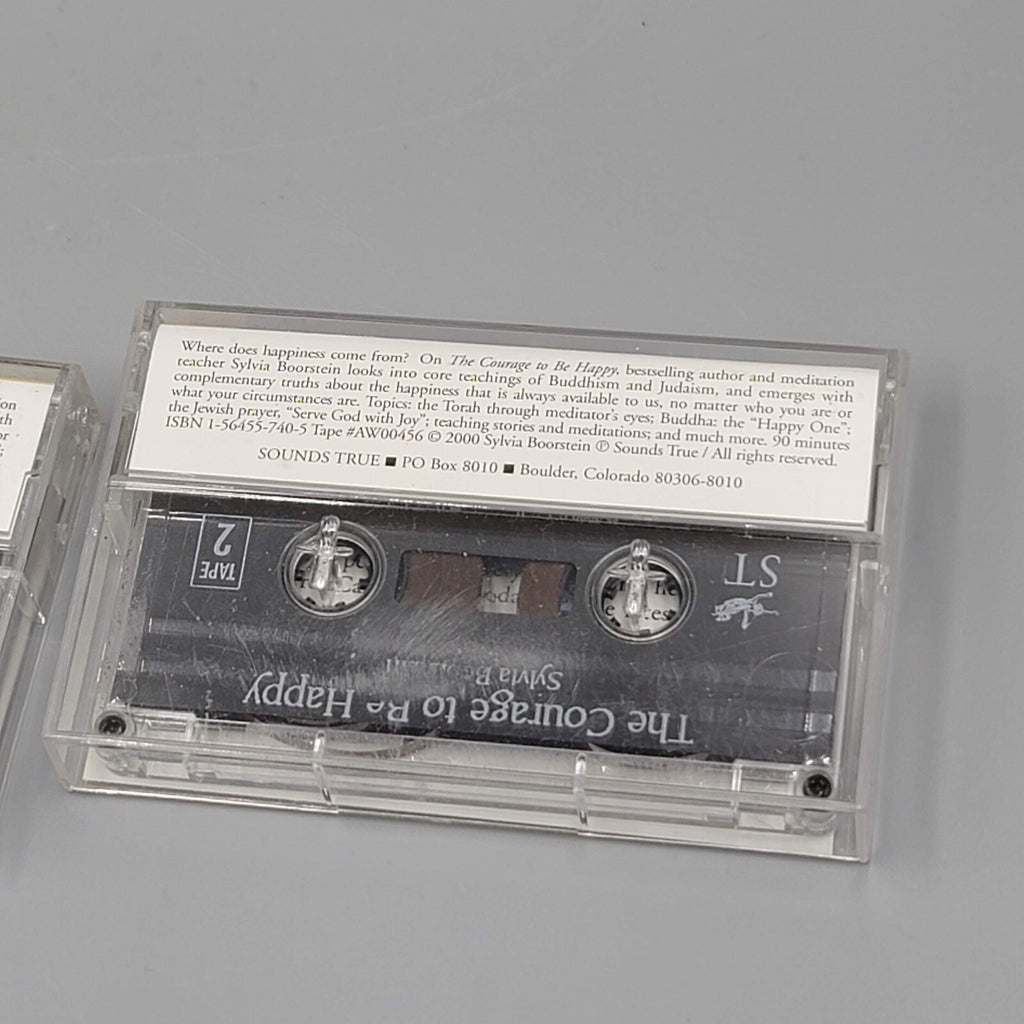 Courage to Be Happy by Sylvia Boorstein Tape One & Two  (2000, Audio Cassette)
