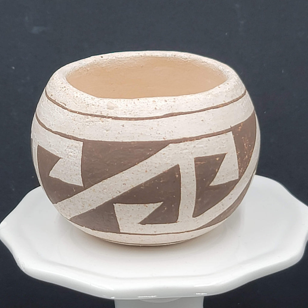 Vintage Pueblo Miniature Pottery Bowl New Mexico Native American 2.5 in