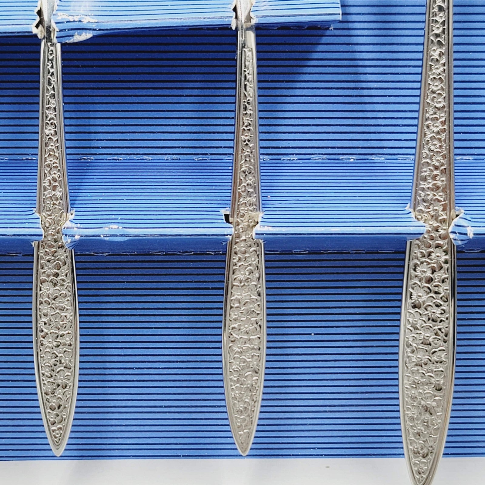 Vintage Imperial BRIGHT MEADOW Stainless 5 pc Serving Set w Org box