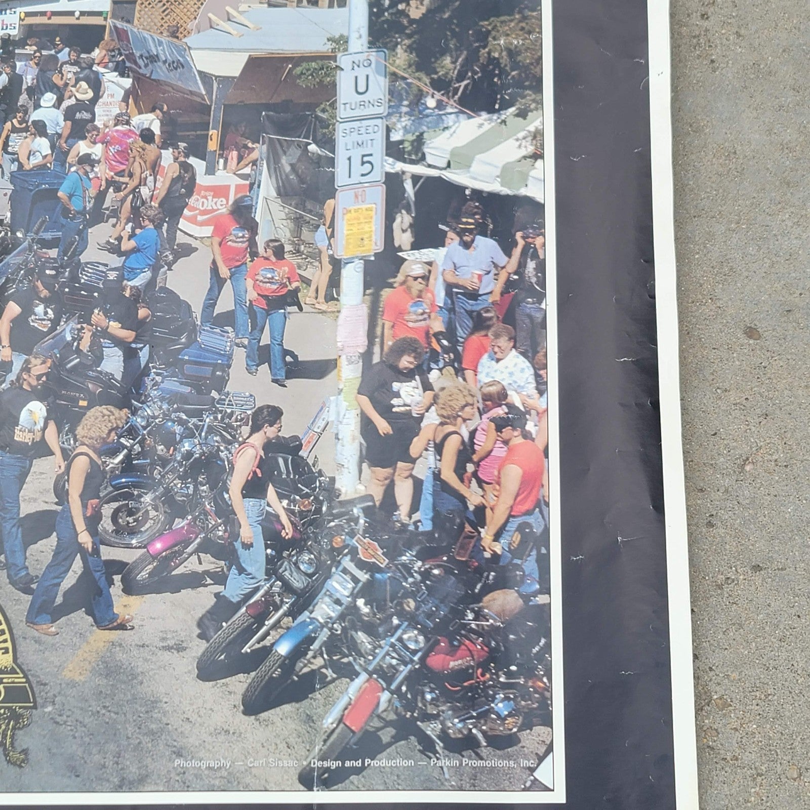Sturgis Vintage Collectible Poster 1990 50th Anniversary LARGE 5' x 3.5'
