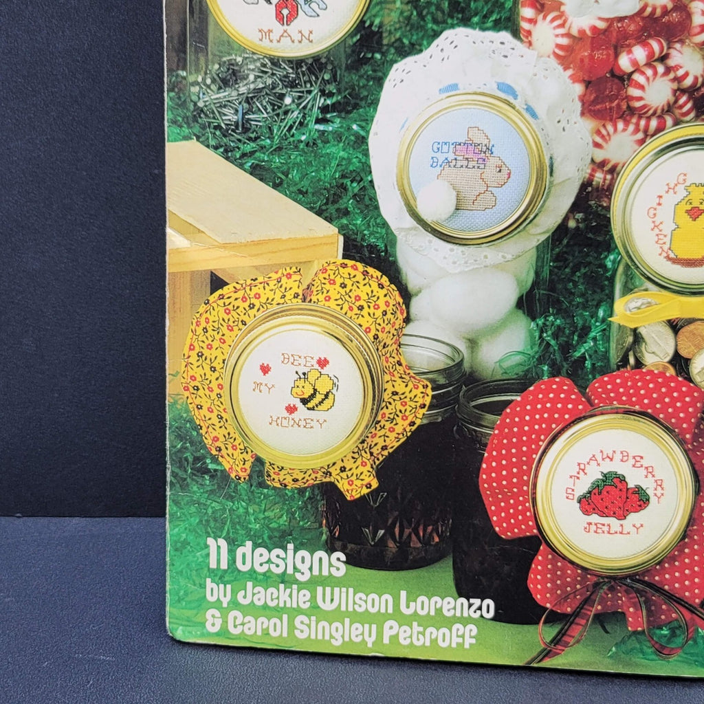 Various Charted Cross Stitch Patterns for Jar Lids Leaflet 211 Lorenzo Petroff