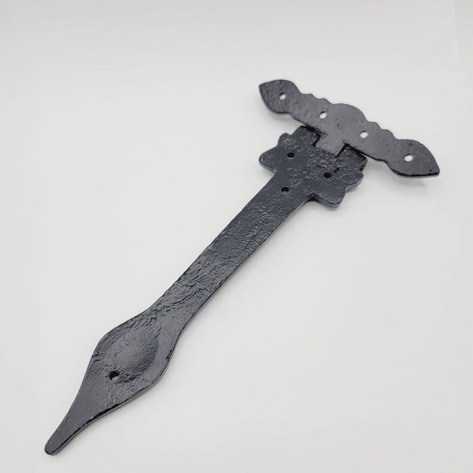 Vintage Heavy Duty Gate Hinge 8" Decorative Outdoor T Strap Hinge Salvage