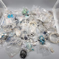 Large Lot of Silver tone Modern Jewelry Necklaces Earrings Bracelet 160+ Pieces!