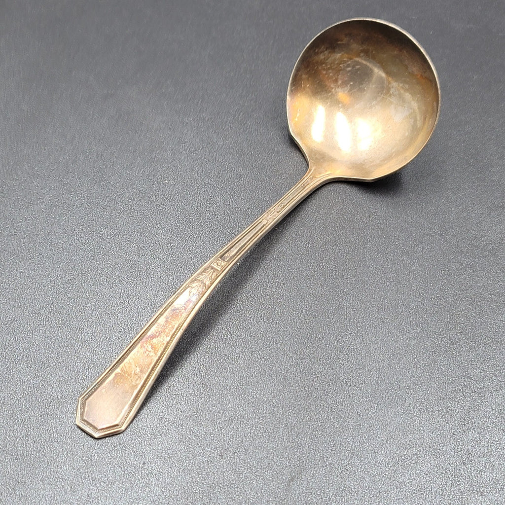 Vintage Wm Rogers Son AA Silver plate Set Serving Spoon Ladle 7.2"