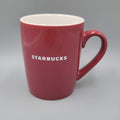 Starbucks Ceramic 2020 Coffee Mug Tea Cup 10 oz Mauve Maroon Burgundy Red