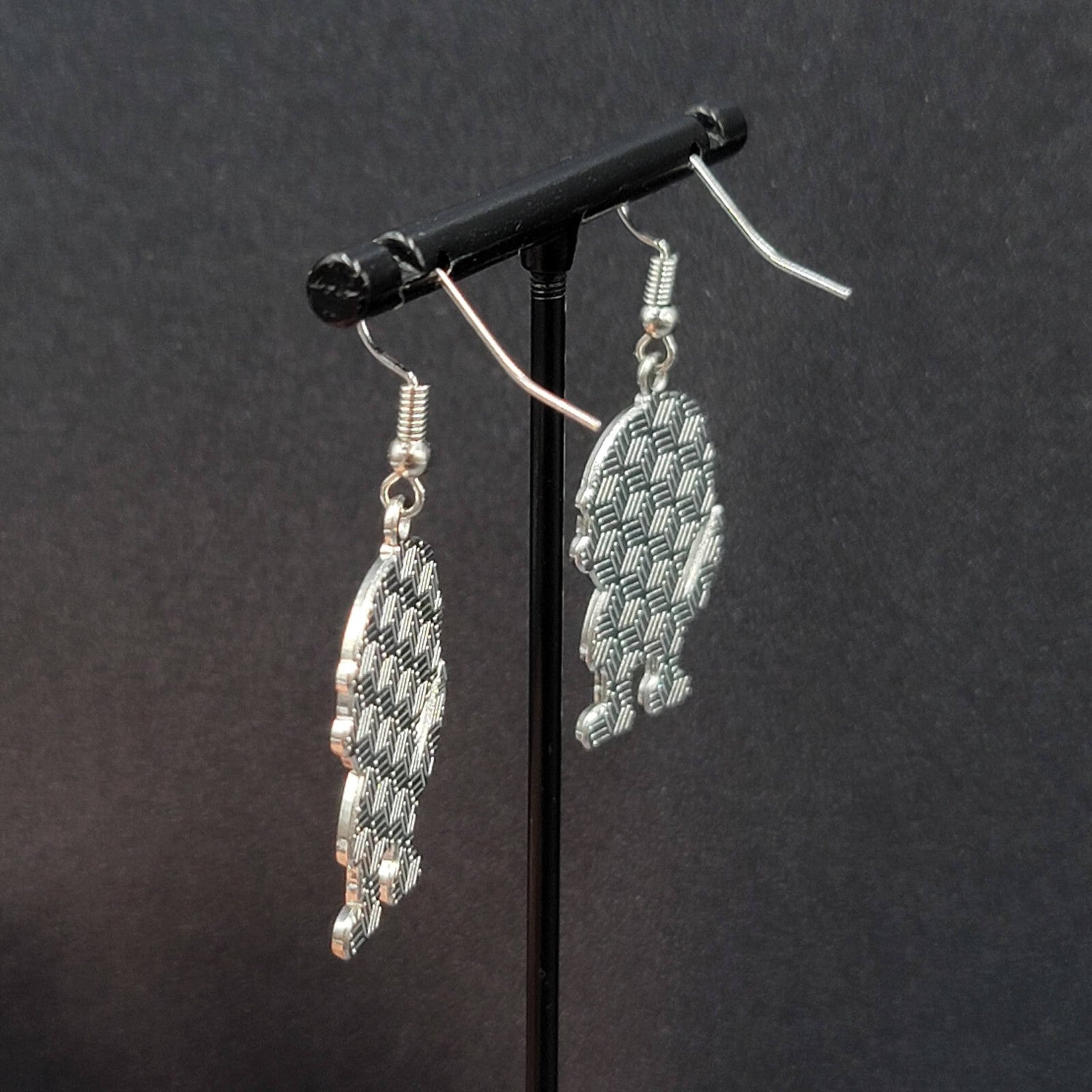 Jason Voorhees Pierced Earrings Enamel Friday the 13th Horror Movie  1.25" FS