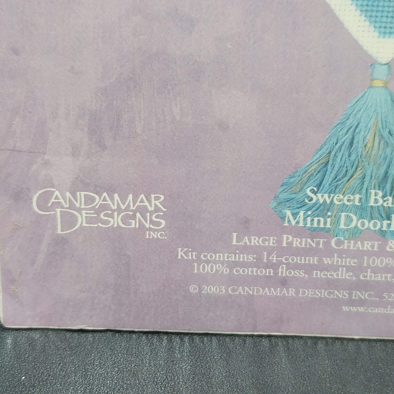 VTG CANDAMAR DESIGNS DREAMING SWEET BABY DREAMS 51466 DOORKNOB BANNER NEW 2003