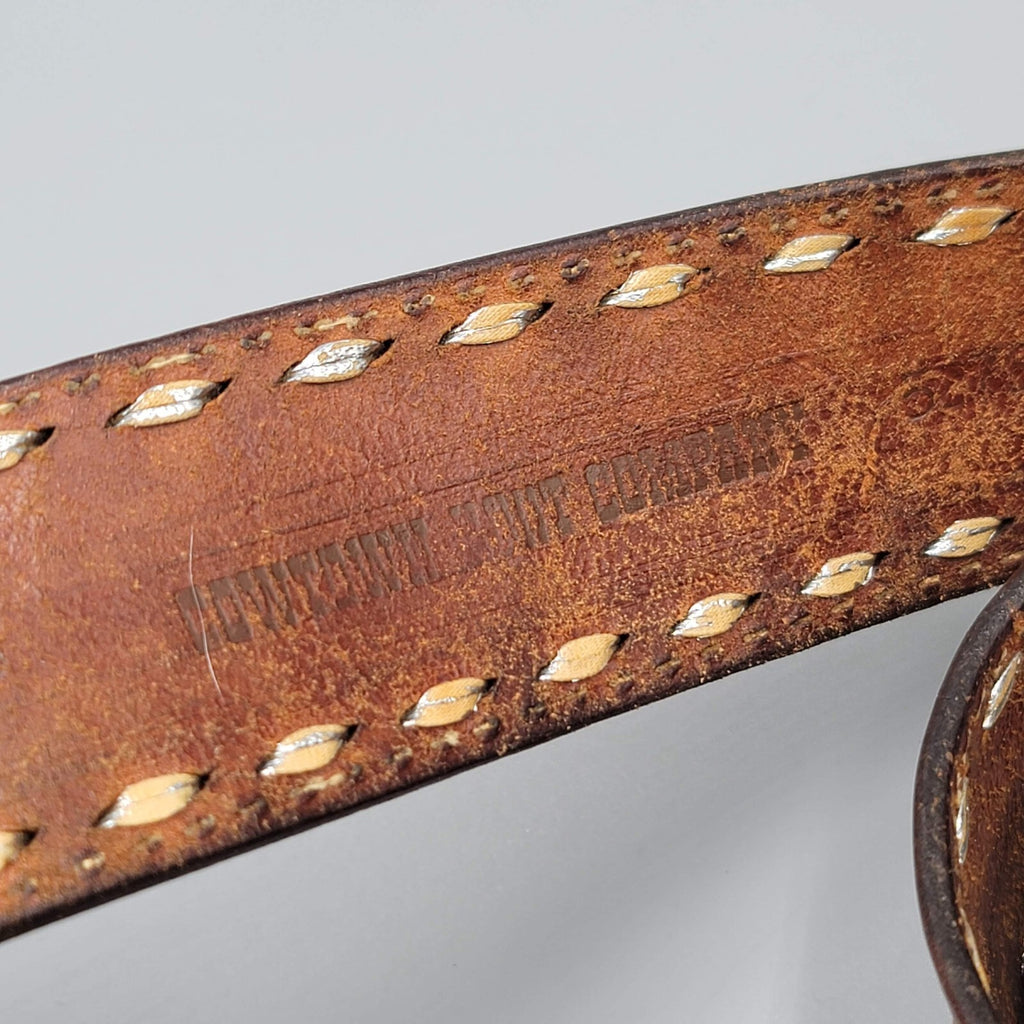 Vintage Cowtown Leather Buffalo Nickel Embossed Belt Small Pre-owned