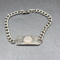 Medical Alert Bracelet  Anti-coagulants Stainless Steel 9" Pre Owned