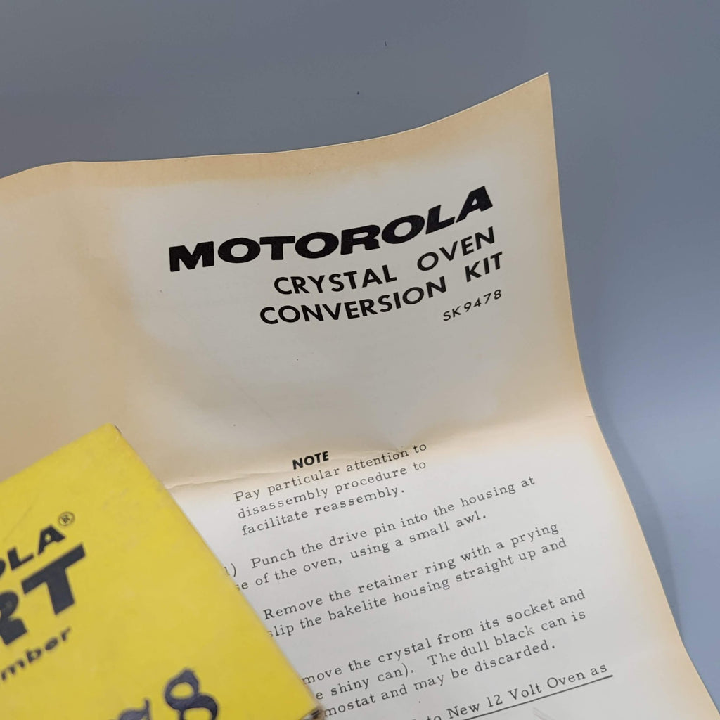 Vintage Motorola Crystal Oven Conversion Kit SK-9478 w Org Box New Old Stock NOS