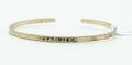 NEW Gold tone Engraved OPTIMISM Bracelet NWT $14