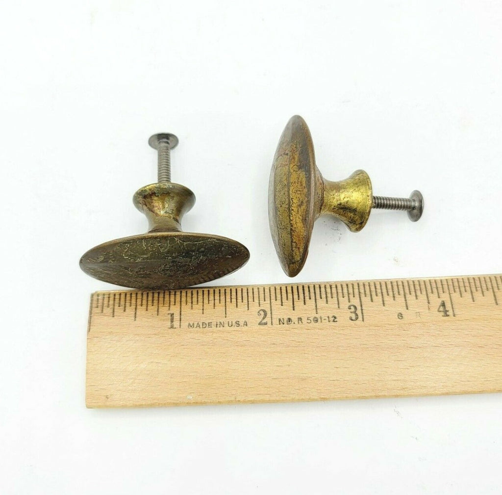 Vintage Drawer Pulls Lot of 2 Steel 1 3/4" Reclaimed Salvaged Hardware