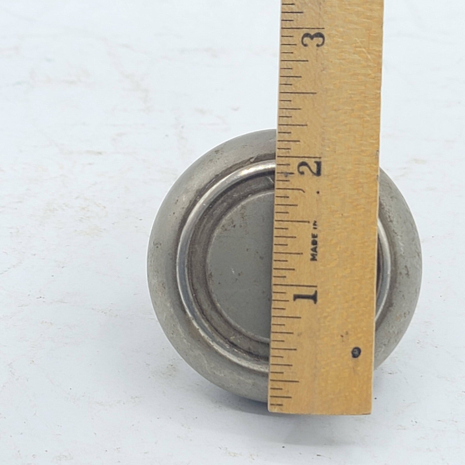 Single Vintage Ornate Steel Door Knob Reclaimed Salvage 2.25"   93dk