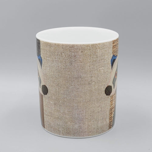 Carola van Dyke Mr Badger Art Coffee Mug Magpie Fabric Patterns