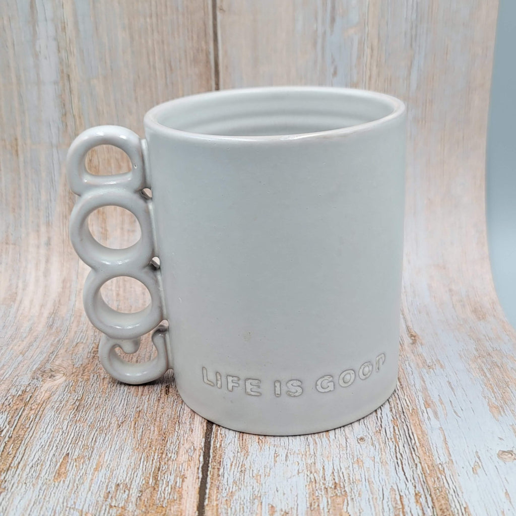 Hallmark Life Is Good Large Coffee Tea Mug Gray Large Ceramic