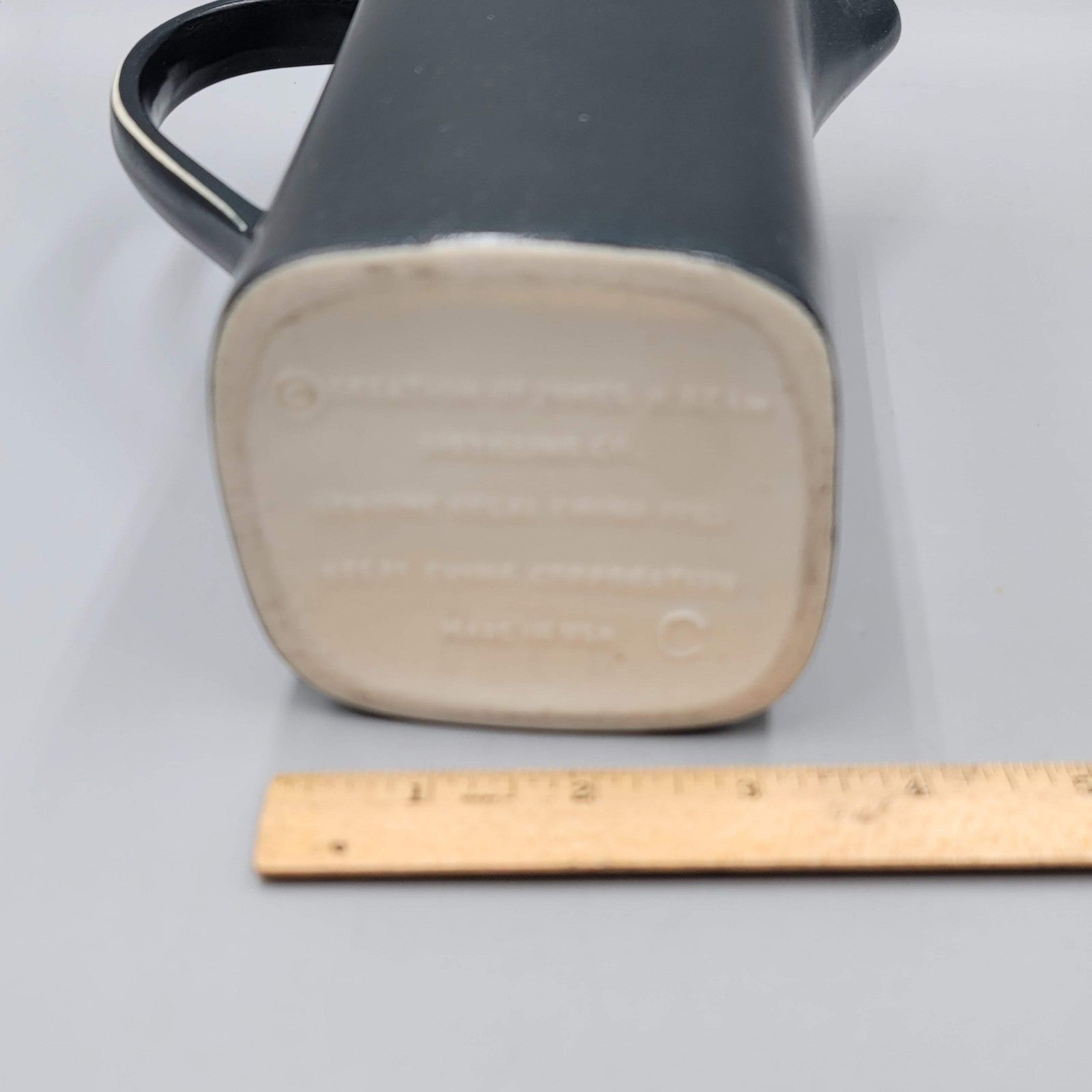 Vintage Beam's Black Label Regal China Bar Pitcher Ceramic Advertising USA 1958