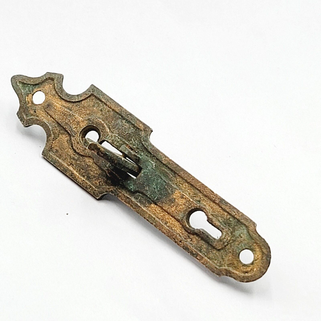 Antique Bronze Ice Box Furniture Latch Only No Keeper Ornate No Key