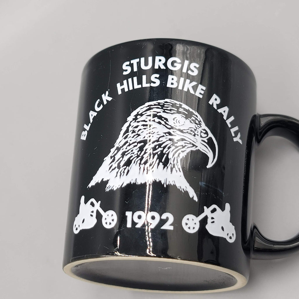 Vintage Sturgis Black Hills Bike Rally 1992 Coffee Mug Motorcycles