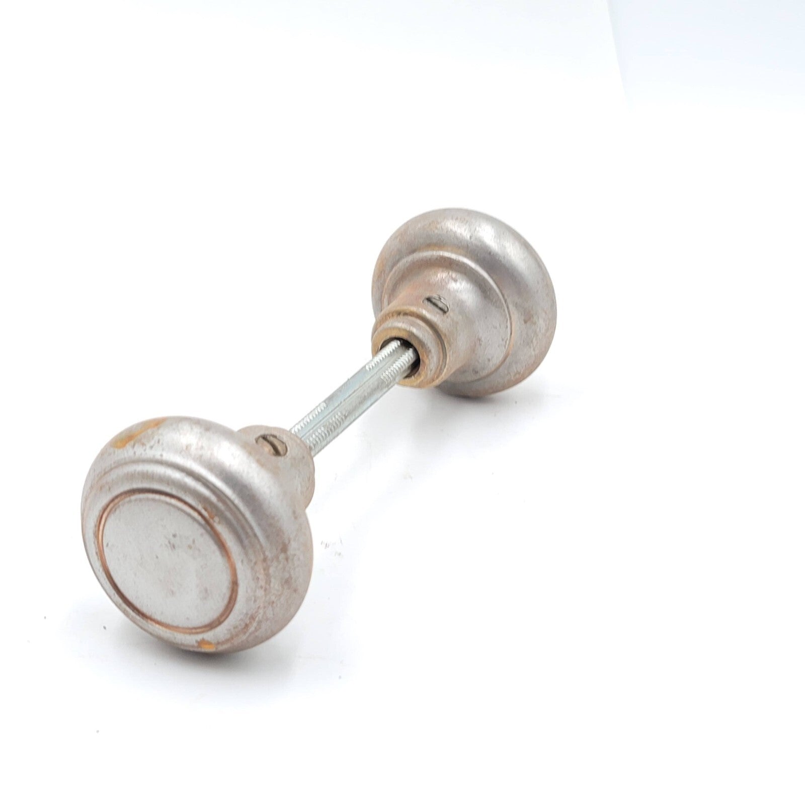 Vintage Door Knob Small Steel Closet Pantry 2" Set Salvage Reclaimed Hardware