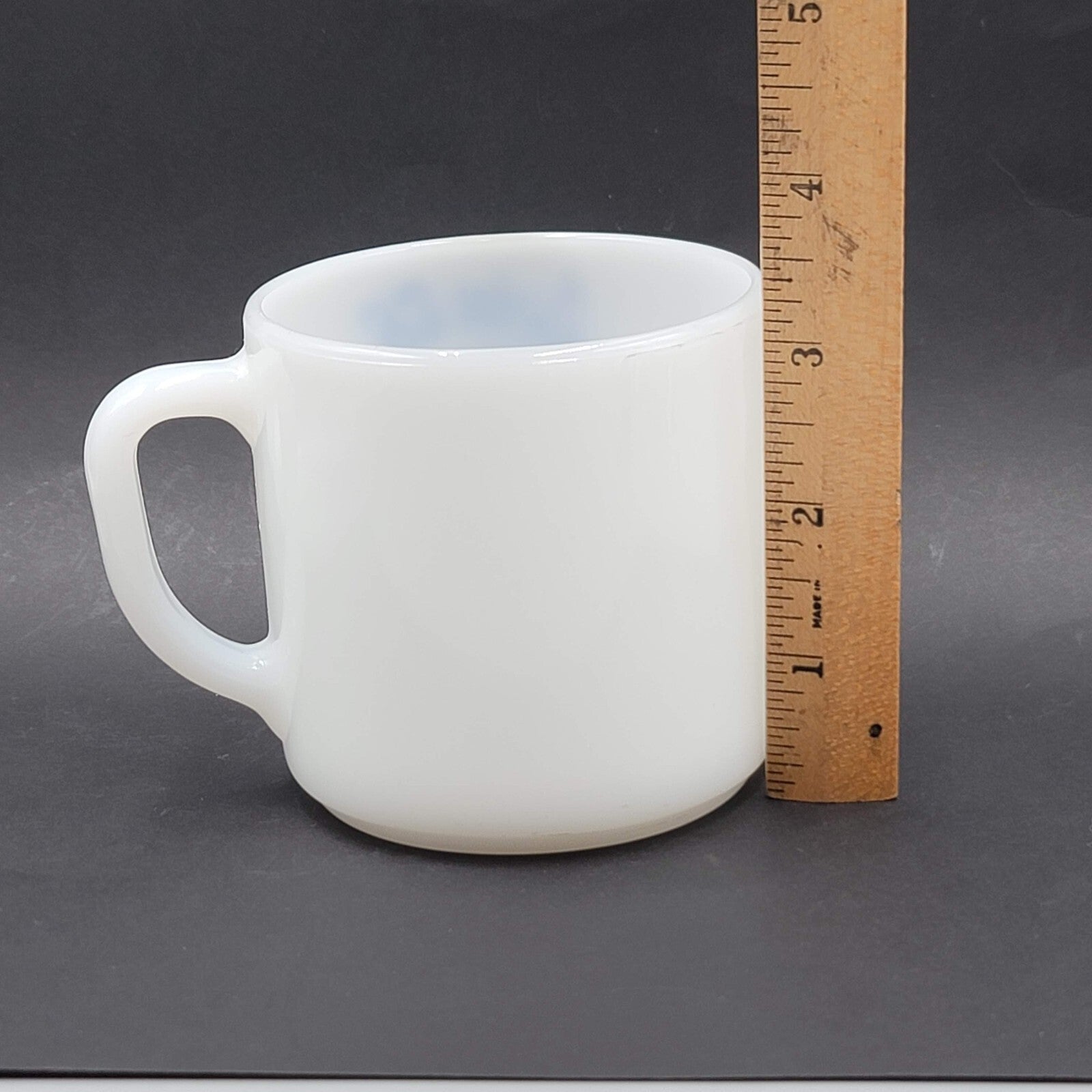 Join the Carefree Villagers Coffee Mug Vintage Milk Glass Fostoria