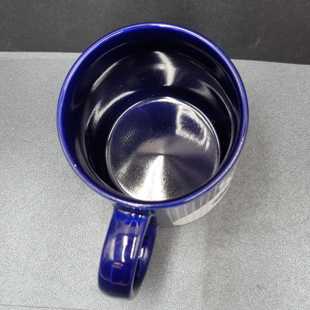 Hiram Walker Peppermint Schnapps Reindeer Coffee Mug blue red white