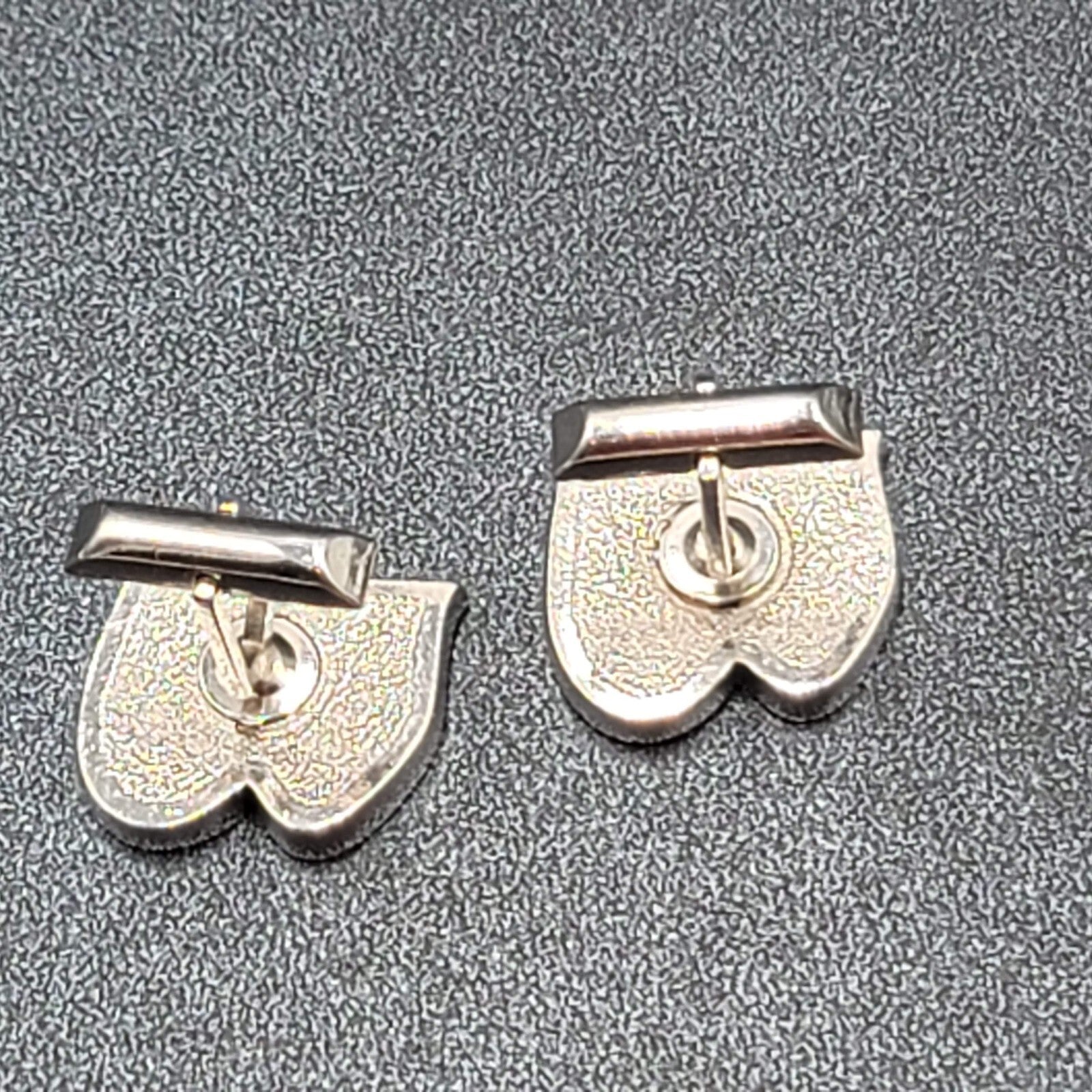 Vintage Swank Comedy and Tragedy Theater Masks Cufflinks Silver tone Rhinestone