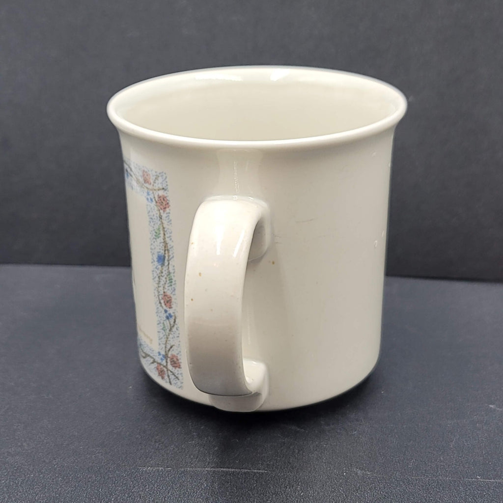 Vintage Otagiri Ceramic Coffee Mug JAPAN Karen Armstrong Bunny Rabbit Embossed