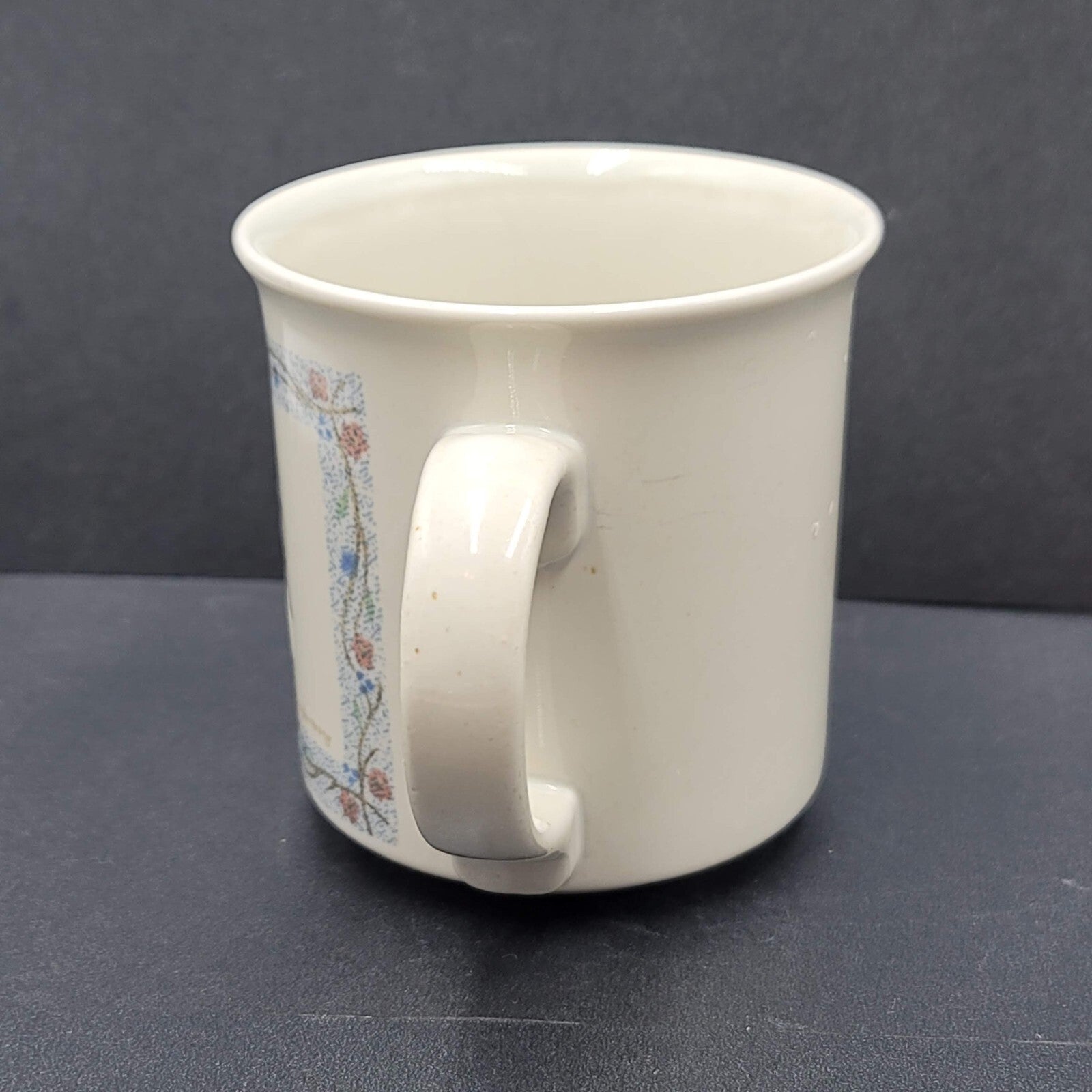 Vintage Otagiri Ceramic Coffee Mug JAPAN Karen Armstrong Bunny Rabbit Embossed
