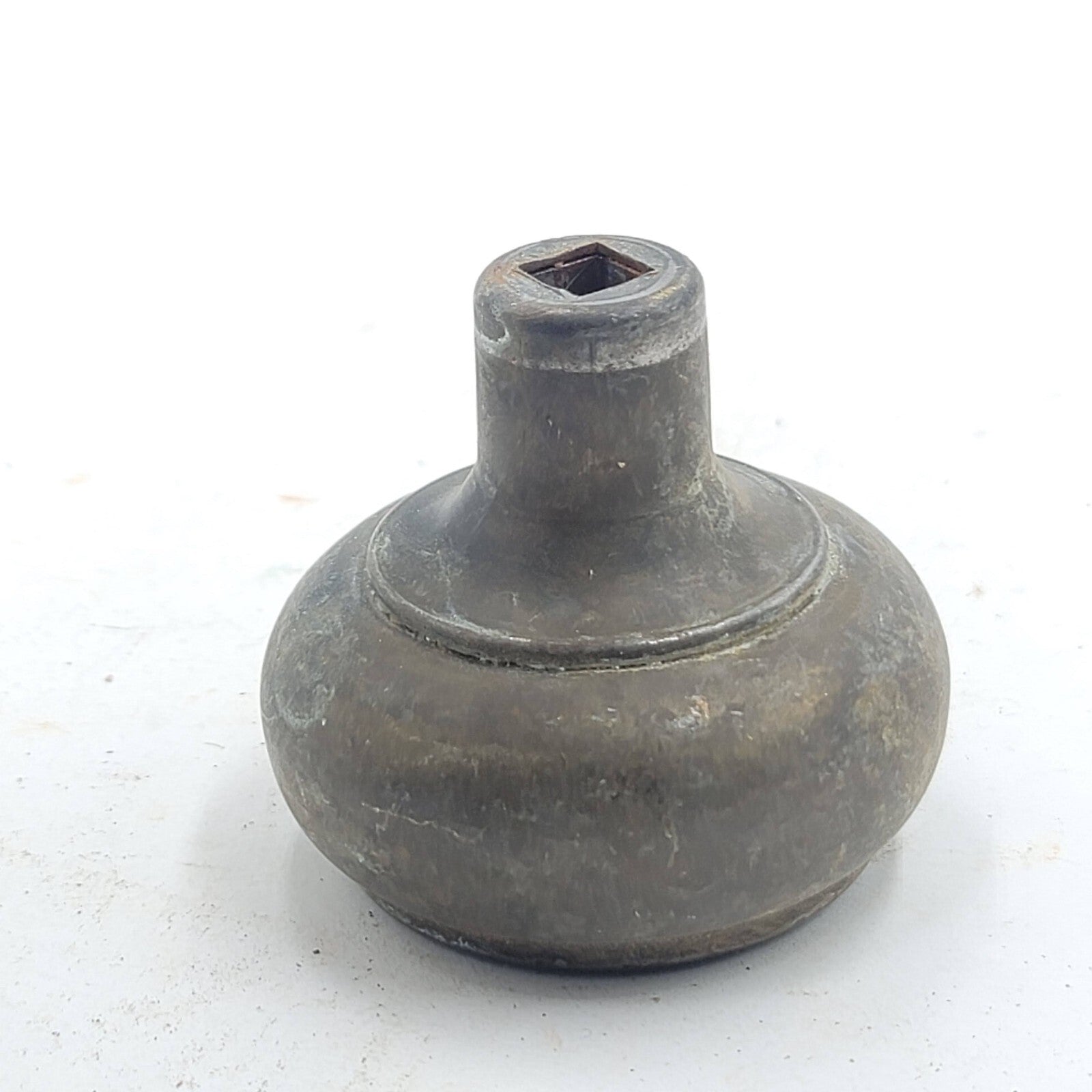 Vintage SINGLE Steel Doorknob Salvage Reclaimed Door Hardware 2.25 in 1148o