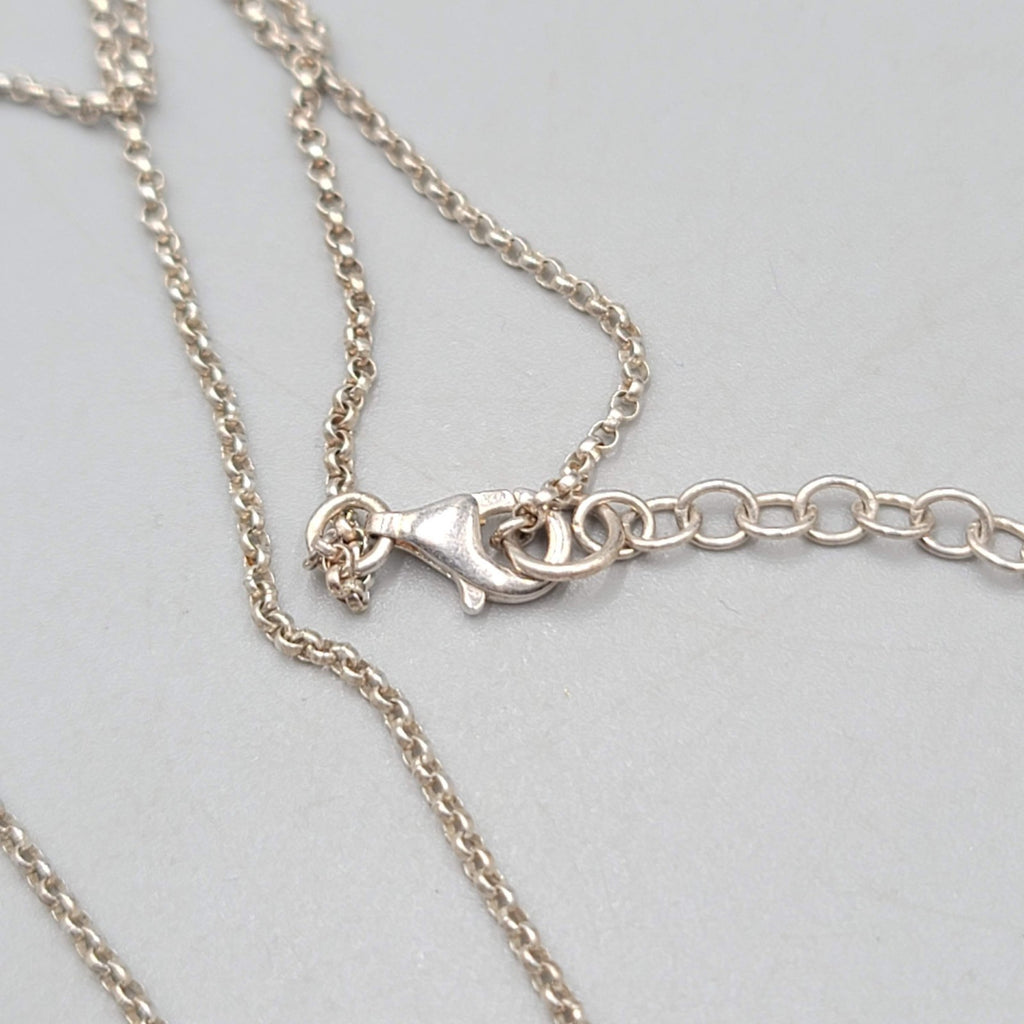 Talbots Pink Quartz Sterling Silver Necklace 925 Dainty 16"-18"